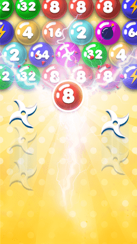 குமிழிகளை சேர்த்து அழி